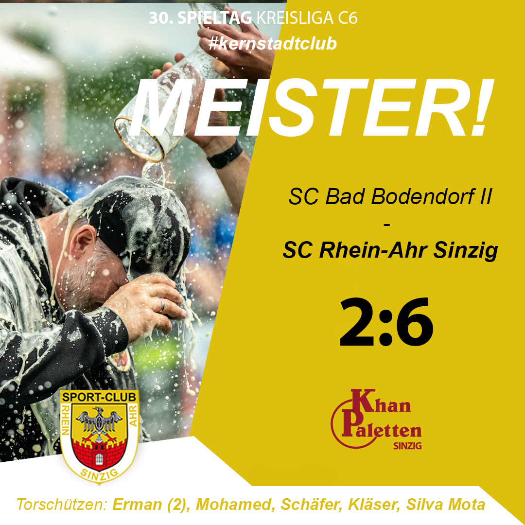 SC Sinzig gewinnt Meisterschaft in der Kreisliga - Aufstieg perfekt